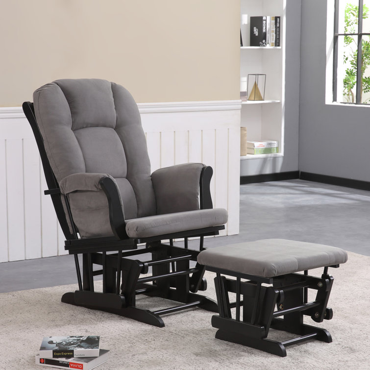 Harriet Bee Jasia Glider with Ottoman & Reviews Wayfair